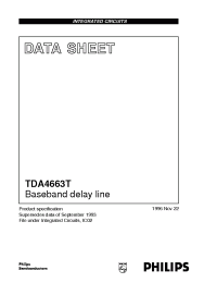 Datasheet TDA4663T manufacturer Philips
