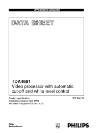 Datasheet TDA4681 manufacturer Philips