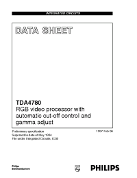 Datasheet TDA4780 manufacturer Philips