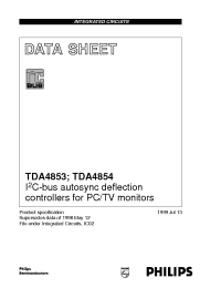 Datasheet TDA4854 manufacturer Philips
