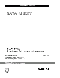Datasheet TDA5140A manufacturer Philips