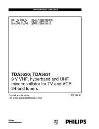 Datasheet TDA5630 manufacturer Philips