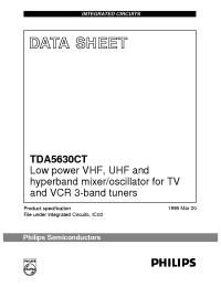 Datasheet TDA5630CT manufacturer Philips