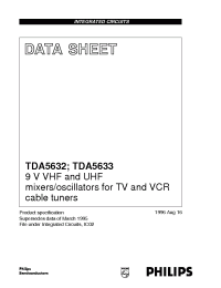 Datasheet TDA5632M/C1 manufacturer Philips