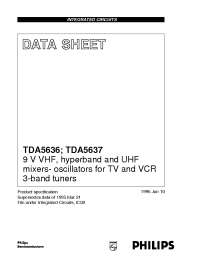 Datasheet TDA5636M manufacturer Philips