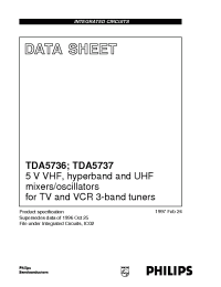 Datasheet TDA5736 manufacturer Philips