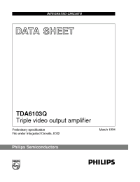 Datasheet TDA6103 manufacturer Philips
