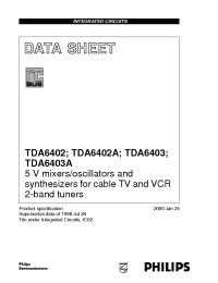 Datasheet TDA6403 manufacturer Philips