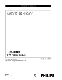 Datasheet TDA7010T manufacturer Philips