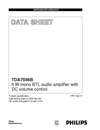 Datasheet TDA7056B/N1/S5 manufacturer Philips