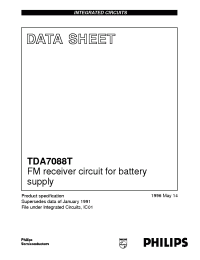 Datasheet TDA7088 manufacturer Philips