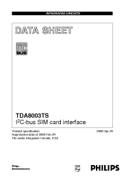 Datasheet TDA8003TS manufacturer Philips