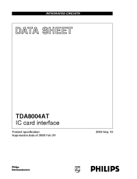 Datasheet TDA8004 manufacturer Philips