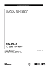 Datasheet TDA8004T/C1 manufacturer Philips