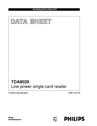 Datasheet TDA8029HL manufacturer Philips