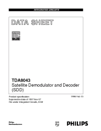Datasheet TDA8043 manufacturer Philips