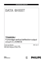 Datasheet TDA8359J manufacturer Philips