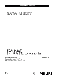 Datasheet TDA8542AT manufacturer Philips