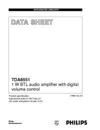 Datasheet TDA8551 manufacturer Philips
