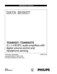 Datasheet TDA8552T manufacturer Philips