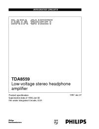 Datasheet TDA8559 manufacturer Philips