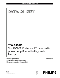 Datasheet TDA8560Q manufacturer Philips