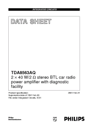 Datasheet TDA8563AQ/N2 manufacturer Philips
