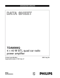 Datasheet TDA8569Q/N2 manufacturer Philips