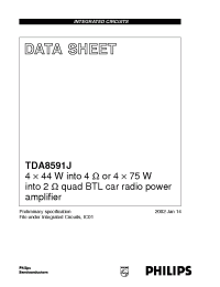 Datasheet TDA8591 manufacturer Philips