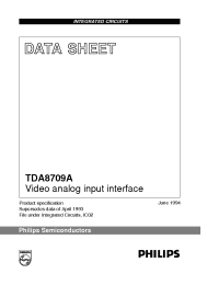 Datasheet TDA8709AT manufacturer Philips