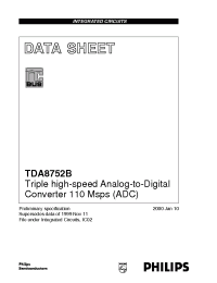Datasheet TDA8752B manufacturer Philips