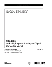 Datasheet TDA8765H/4 manufacturer Philips