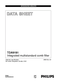 Datasheet TDA9181 manufacturer Philips