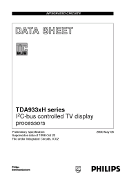 Datasheet TDA9332 manufacturer Philips