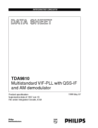 Datasheet TDA9810T/V2 manufacturer Philips