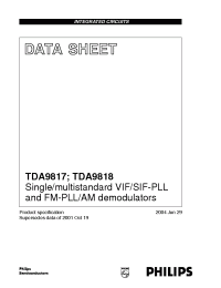 Datasheet TDA9817 manufacturer Philips