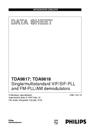 Datasheet TDA9817T/V1 manufacturer Philips