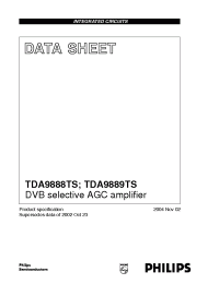 Datasheet TDA9889TS manufacturer Philips