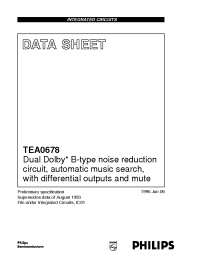 Datasheet TEA0678T manufacturer Philips