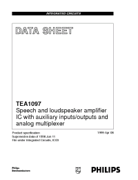 Datasheet TEA1097H manufacturer Philips