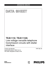 Datasheet TEA1112 manufacturer Philips