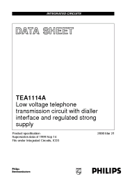 Datasheet TEA1114A manufacturer Philips