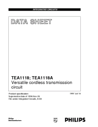 Datasheet TEA1118T/C1 manufacturer Philips
