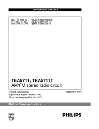 Datasheet TEA5711T manufacturer Philips