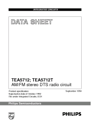 Datasheet TEA5712T manufacturer Philips