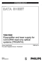 Datasheet TZA1022 manufacturer Philips