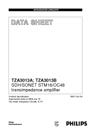 Datasheet TZA3013B manufacturer Philips