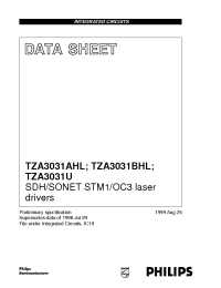 Datasheet TZA3031U manufacturer Philips