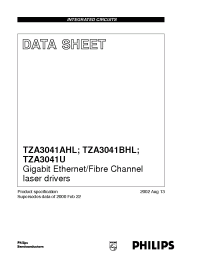 Datasheet TZA3041BHL manufacturer Philips
