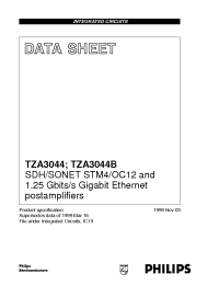 Datasheet TZA3044TT manufacturer Philips